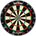 Winmau Blade 6 Dual Core profesionalus klasikinis &scaron;erių smiginio lentos