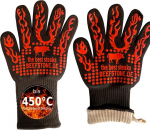 Atsparūs ugniai Beefstone Bbq grilio pir&scaron;tinės kar&scaron;čiui atsparios plaunamos orkaitės pir&scaron;tinės kepimo pir&scaron;tinės silikoninės deyan pluo&scaron;to medvilnės 34 cm 1 pora