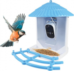 I&scaron;manusis lesyklėlė Pni Mybird Pt035 su 4mp Wifi kamera ir 3w saulės baterija, skirta programėlė, judesio aptikimas, momentiniai prane&scaron;imai, dvipusis garsas, naktinis matymas