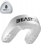 Beast Gear sportinis dantų apsauginis įtvaras su dėklu, baltas