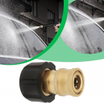 Create idea 1x slėgio plovimo adapterio keitimas žalvarinis m22 i&scaron;orinis sriegis į 1/4" greito prijungimo ki&scaron;tuką 5000 psi, tinka greito atjungimo žarnos linijos jungtims (14 mm)