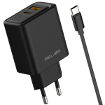 Beline 45w Gan tinklo įkroviklis Usb-a/usb-c + Usb-c/usb-c laidas