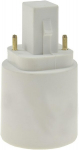 Lempos lizdo adapteris g24 į e27 plastikinis g24 universalus d1, d2, d3 į e27 led lemputę iki 25 vatų plastikinis lizdo lempos adapteris lempos lizdas led lempoms, lemputėms, energiją taupančioms lemputėms
