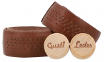 Gusti Genuine Leather Handlebar Tape Bicycle &ndash; Fausto C. 80 cm vairo juosta, dviračio priedai, skirti plento dviračiui, įskaitant kam&scaron;tinę odinę juostelę, tamsiai ruda