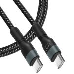 USB-C kabelis - LinQ - 1,8m - Power Delivery 60W - Greitas įkrovimas - 480Mbps perdavimas