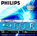 Philips Bd-r Dl 50gb x6 Printable 1vnt.