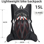 Buffup&reg; vandeniui atspari dviračio kuprinė, kuprinė su vandens sistema, dviračių, žygių kuprinė, maža, mtb kuprinė, kuprinė sportui lauke, 15 l