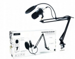 Studijinis mikrofonas + stovas Hykker 200461-psm