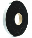Lipni Epdm sandarinimo juosta, tanki, 5 mm storio, 20 mm x 10 m, juodos spalvos putos