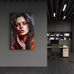 Reprodukcija SPR-1321 &ndash; žmonių vaizdo sienos dekoracija, 46&times;72 cm
