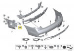 BMW Ekrano Sisakytojas Kairysis 7 G11 G12 51128075327
