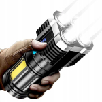 Akumuliatorinis prožektorius T6 Led Cob Usb