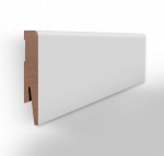 Mdf grindjuostė balta spalva | 80mm / 8cm | 2,4m / 240cm