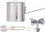 Turistinis virtuvės reikmenų komplektas GSI Outdoors Glacier Stainless Explorer, 1.1L