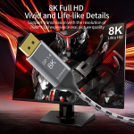 Xiwai 6 pėdų reversible Displayport į Usb C kabelis 8k Dp &scaron;altinis į Usb 3.1 Type C Male ekranus Hdtv kabelis ne&scaron;iojamam kompiuteriui monitoriui