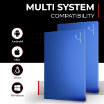 Storite i&scaron;orinis ne&scaron;iojamas kietasis diskas 1tb su Usb 3.0 i&scaron;orine atsargine saugykla, greitas duomenų perdavimas, tinkamas Pc, Mac, Windows, žaidimams, ne&scaron;iojamam ir stacionariam kompiuteriui (mėlynas)