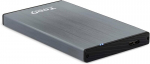 2. 5" i&scaron;orinis sata standžiojo disko dėklas su usb 3.0/3.1 gen1 jungtimi eleganti&scaron;koje pilkoje spalvoje, idealiai tinkantis i&scaron;plėsti atmintį ne&scaron;iojamuose ir asmeniniuose kompiuteriuose, užtikrina greitus perkėlimus