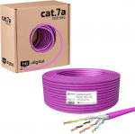 Hb-digital Cat.7a tinklo kabelis Lan instaliacinis kabelis Awg 23/1 kabelis Cat 7 varinis profesionalus S/ftp Pimf Lszh be halogenų Rohs atitinkantis Cat7a Cat.7a Ethernet duomenų kabelis 10gbit 1000mhz 10 Gigabitų