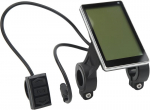 Fabater Lcd ekranas elektriniams dviračiams, 24v 36v 48v 60v Lcd ekranas su vandeniui atsparia jungtimi, dviračio spidometras su dideliu ekranu, dviračio odometras, E-dviračio ekranas