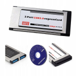 Express Card adapteris Usb 3.0 Hub Pc Expresscard 2