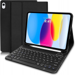 Hofsos klaviatūros dėklas, skirtas ipad 10 kartos 10,9 colio 2022 m. modeliui, (voki&scaron;ka) klaviatūra, skirta ipad 10-os kartos apsauginiam dėklui su pie&scaron;tuko laikikliu, belaidė nuimama klaviatūra, skirta ipad 10 gen 10,9 colio juodos spalvos