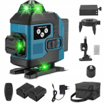 Lazerinis gulsčiukas 3d 16 linijų kryžminis 360&deg; lazeris su trikoju