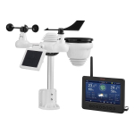 Meteorologinė 7in1 bevielė orų stotelė Vevor YT60233, juoda/balta