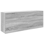Sieninė vonios kambario spintelė, pilka ąžuolo, 100x25x40cm CFE3932609