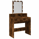 Kosmetinis staliukas，Makiažo stalas su LED, dūminio ąžuolo, 80x41x144,5cm CFE5501504