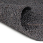 Kilimas, tamsiai pilkas, 150cm, džiutas, apvalus, rankų darbo CFE4664748