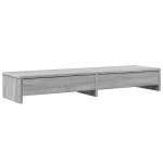 Monitoriaus stovas su stalčiais, pilkas, 100x27x15cm, mediena CFE974409