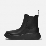 Motery&scaron;ki batai Fitflop F-mode Leather Flatform Chelsea, rudi