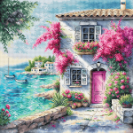 Siuvinėjimo rinkinys AVA stitch. Viduržemio jūros svajonė. AVA-P133