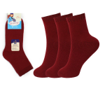 Moteri&scaron;kos &scaron;iltos kojinės 22205 raudona, 3 poros