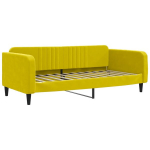 Vienvietė lova，Sofa, geltonos spalvos, 100x200cm, aksomas CFE15772