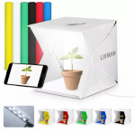 Sulankstoma fotolight dėžė su dviem LED juostelėmis, 6 fono spalvomis ir ne&scaron;iojimo krep&scaron;iu LIVMAN JKL890