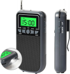 Ne&scaron;iojamas AM/FM radijas su LED, LCD, žadintuvas, 1 vnt