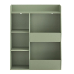 SoBuy Vaikų Knygų Spinta KMB55-K-GR Žalia 80x34x104cm