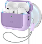 Esr dėklas Airpods Pro 2/1 su Magsafe ir dirželiu, skaidrus