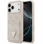 Telefono dėklas iPhone 17 Pro Max smėlio spalvos Guess