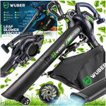 Elektrinis lapų siurblys Wuber 3000 W su smulkintuvu, 45 l mai&scaron;u ir 290 km/h oro srove