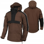 Kangūrų Striukė HELIKON-TEX Anorak Woodsman, Juoda / Taiga Žalia