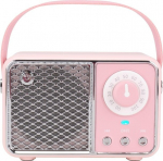 Kawaii kambario dekoras, retro &bdquo;Bluetooth&ldquo; garsiakalbis (rožinis)