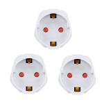 Kelioninis maitinimo adapteris EU &rarr; UK, baltas, 3 vnt.