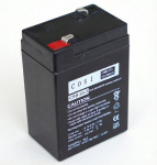 6 V 4,5 Ah akumuliatorius :: AGM : VRLA :: 6 voltų, 4,5 ampervalandžių (Ah) :: Gnybto tipas T1 (4,75mm)