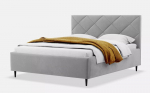 Lova S-Line Caroteno 120x200 cm, pakeliamas pagrindas, audinys Vena 03 &scaron;viesiai pilka