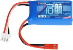 YUNIQUE GREEN-CLEAN-POWER &ndash; 7.4V 600mAh 15C 2S LiPo baterija su 2 pin JST jungtimi &ndash; Suderinama su A560, SU27, D460