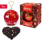 Kalėdinis raudonasis arbatos kamuoliukas - Ceilono juodoji arbata su vanile, Tarlton, 2x30g