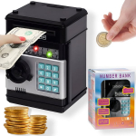Elektroninis taupyklė - seifas LIVMAN 88150 su automatiniu pinigų ir monetų įdėjimu