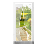 design4door Magnetinė uodų tinklas durims 80x230 cm, balta